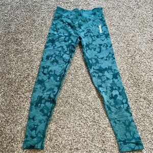 Gymshark Teal Camouflage Leggings